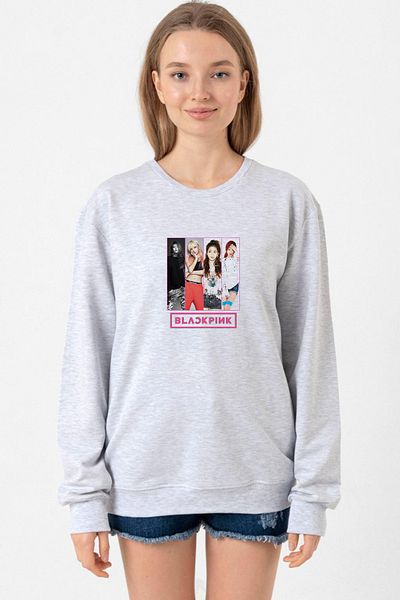 Tshirthane Black Pink Band Grimelange Women's 2Ip Sweatshirt
