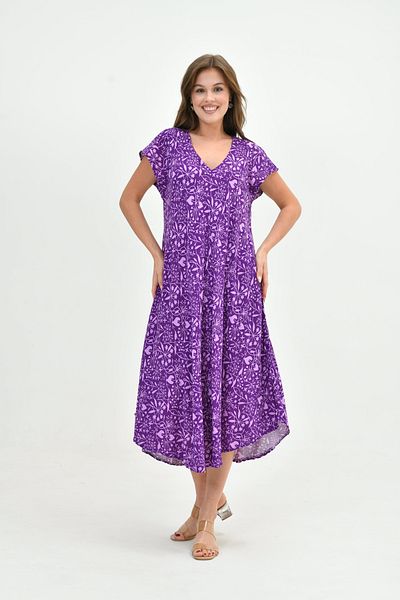 Butik Rochie Picasso din viscoză de vară multicoloră pentru femei – ușoară, confortabilă, ocazională șic