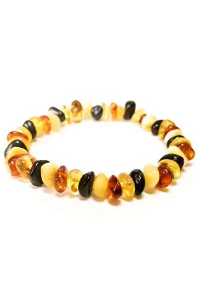 Arden Global Yetişkin Kehribar Bileklik Sertifikalı Orijinal Mix Renk Sıra Dizi