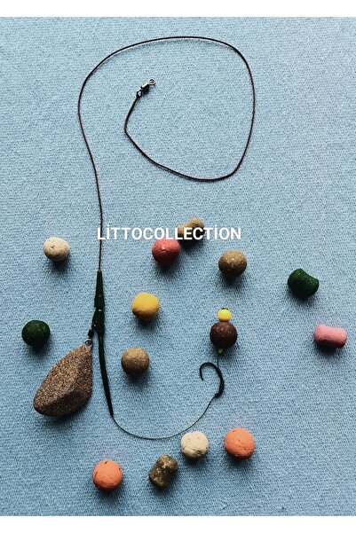 LittoCollection Lead Core'lu Boilili Sazan Rig Takımı ( Amino Ciğer 18 Mm Boi...