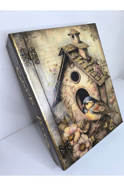 IremTasarimAtolyesi Large Size Wooden Book Box - Organizer