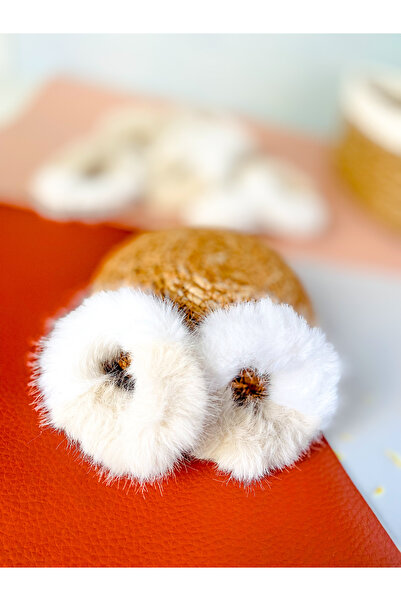 PURPLE'S BİR TUTAM MUTLULUK 2'li Peluş Bebek Çocuk Kadın Anne Lastik Toka // ...