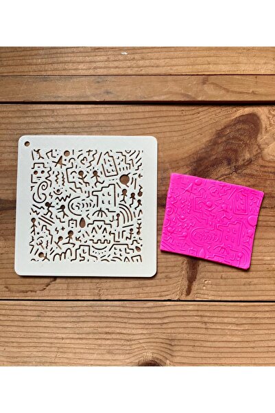 Volala مجردة نمط المدينة بوليمر كلاي الاستنسل