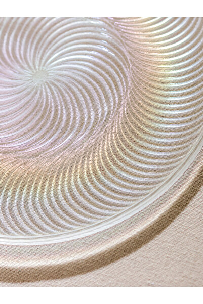 LC Waikiki Set of 4 Patterned Glass Cake Plates - W4Iv79Z8