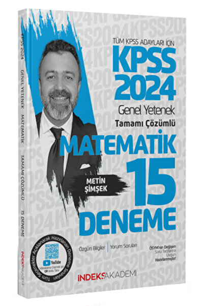 İndeks Akademi SÜPER FİYAT - İndeks Akademi 2024 KPSS Matematik 15 Deneme Çöz...