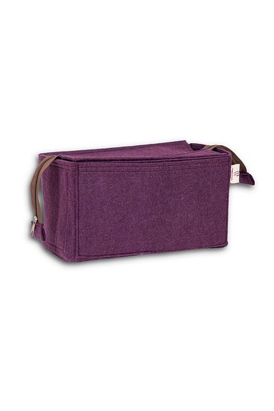 MARJİNAL W CLUB Dark Purple Zippered Bag Organizer