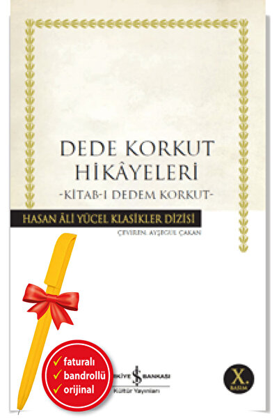 TÜRKİYE İŞ BANKASI KÜLTÜR YAYINLARI Alfa Kalem+Dede Korkut Hikayeleri-Kitab-ı...
