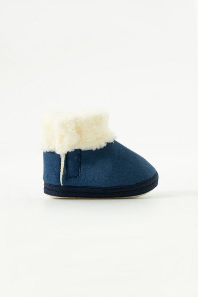yummy kids Baby Velcro Throat Furry Non-Slip Sole Comfortable Slippers Booties