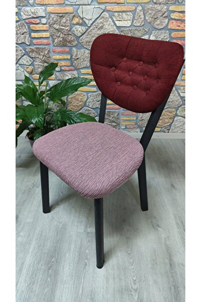 COVER TEKSTİL LOKANTA KAFE RESTORAN EV ELMA SANDALYESI KILIFI OTURMA KISMI JAKAR KUMAŞ