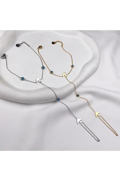 CA SHOPPİNG مرصع بالخرز من الفولاذ المقاوم للصدأ مع تفاصيل مرصعة بالخرز