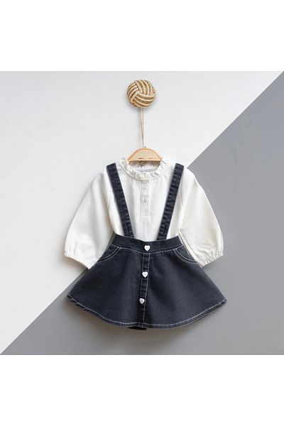 For My Baby طقم بلوزة جيليه للفتيات الصغيرات من Crazy Baby