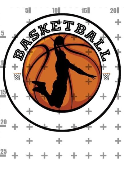 Lyroni Yenilebilir Şeker Kağıt Basketball Temalı Pasta Süsleme