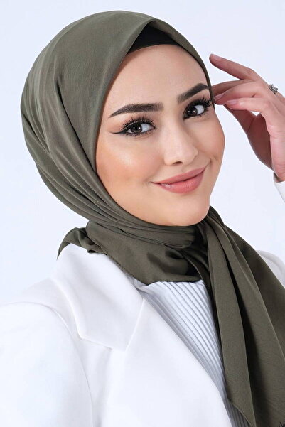 haremscarfs Harem scrafs Asya eşarp haki yeşili rengi  (özel ve günlük kullan...