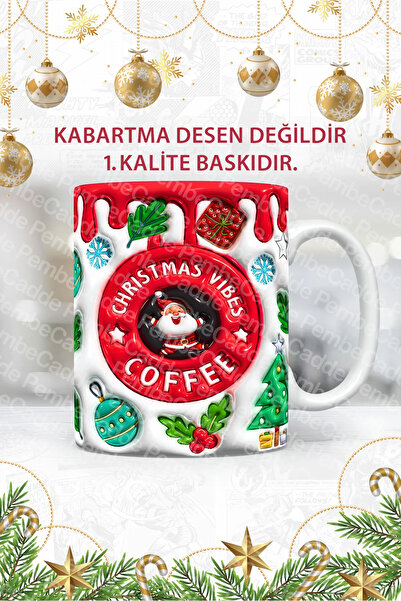 PembeCadde 1. Kalite Baskı Yeni Yıl Hediyelik Noel ( Kabartma Değil ) Yılbaşı...