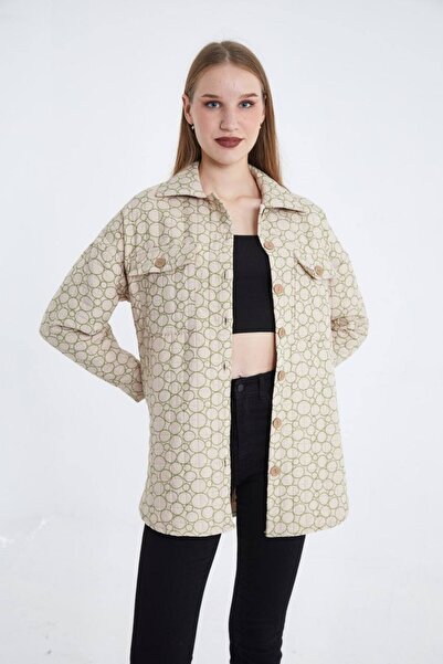 Reji Square Quilted Circle Patterned Shirt