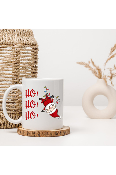 Kupa YIL BAŞI NOEL BABA TEMALI KONSEPT YENİ YIL HEDİYESİ KUPA BARDAK