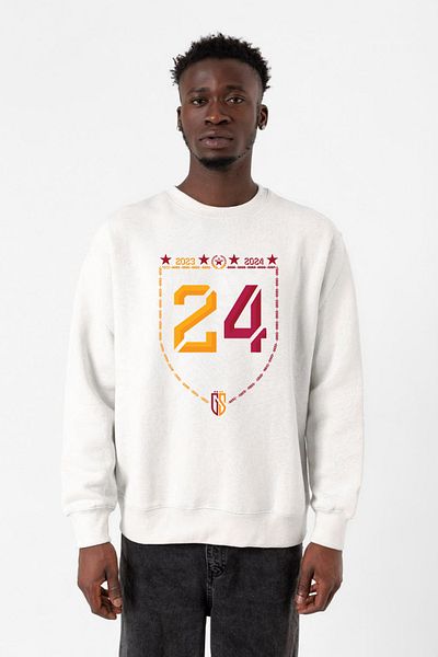 Tshirthane 24 Championship White Hanorac 2 ip pentru bărbați