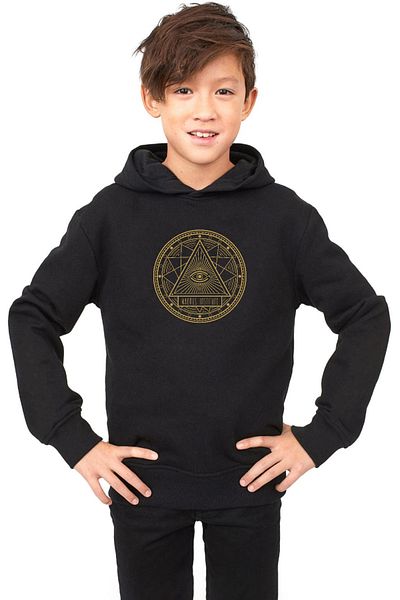 Tshirthane Детски суичър Magnus Institute с 3 нишки и качулка