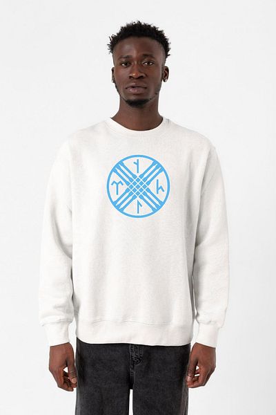 Tshirthane Ανδρικό φούτερ Tengri Tamga White 2ip