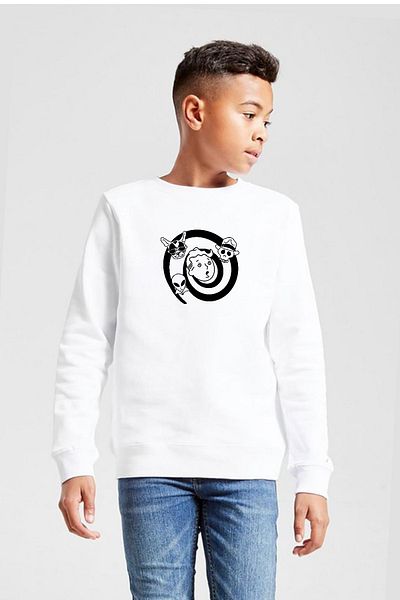 Tshirthane Суитшърт Fallout Wild Wasteland White Child 2ip