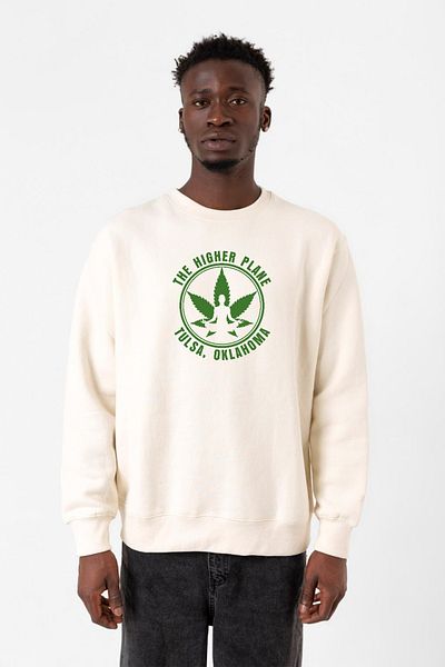 Tshirthane Ανδρικό φούτερ Tulsa King The Higher Plane Ecru 2ip