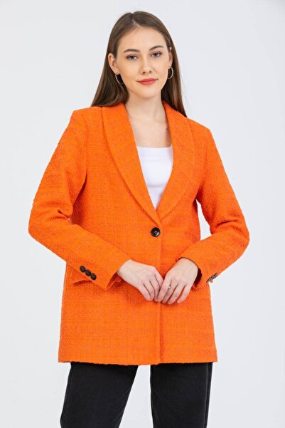 Reji سترة مستقيمة بزر واحد