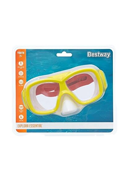 BESTWAY explora Essential dalış maskesi 7-14 yas sari