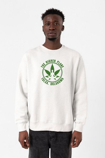 Tshirthane Hanorac alb cu 2 fire pentru bărbați Tulsa King The Higher Plane