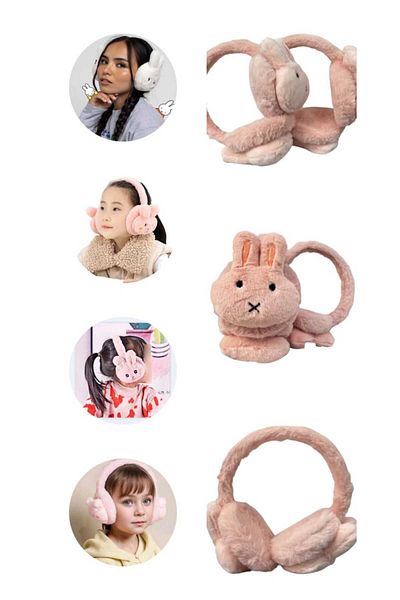 Eva Rose 1Pcs Rabbit Model Winter Earmuff Plush Earmuff Children's Plush Earmuff Girl's Earmuff