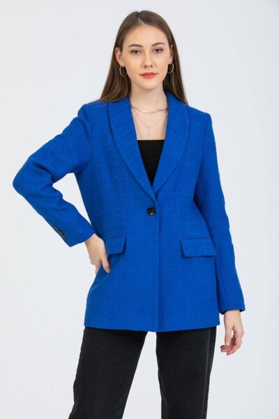 Reji سترة مستقيمة بزر واحد