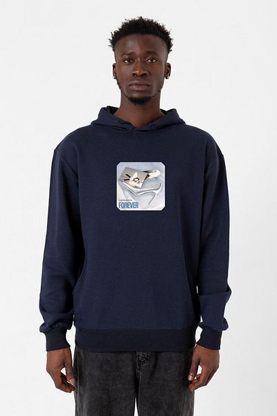 Tshirthane Ανδρική κουκούλα Navy Blue - Babymonster Forever 3ip