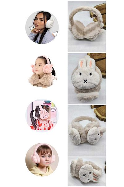 Eva Rose 1Pcs Rabbit Model Winter Earmuff Plush Earmuff Children's Plush Earmuff Girl's Earmuff
