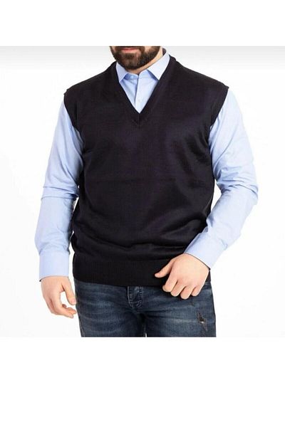 YHE STORE Men's V-Neck Seasonal Knitwear Sweater