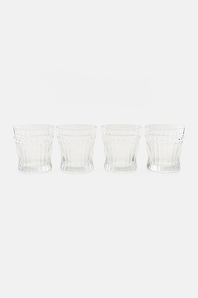 Nautica 4 Pieces Set Tumbler Glass Set 250 Ml, Transparent