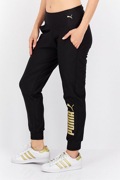 Puma Women Sportswear Fit Running Track Pant, Black