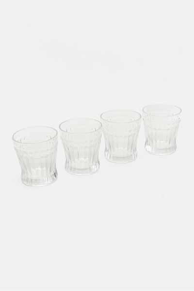 Nautica 4 Pieces Set Tumbler Glass Set 250 Ml, Transparent