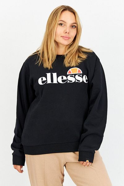 Ellesse Women Sportswear Fit Long Sleeves Outdoor Sweatshirt, Black Combo