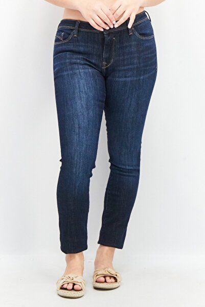edc Women Skinny Fit Washed Stretchable Denim Jeans, Blue
