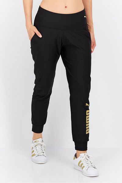 Puma Women Sportswear Fit Running Track Pant, Black