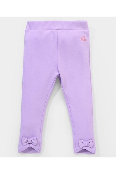 Babyoye Eco-Conscious Cotton Full Length Leggings Floral Print Pack of 2 - Purple & Green