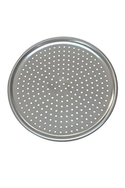 CocoVia Large Size 32cm Perforated Pizza Tray Lahmacun Pita Tray-Fireproof Non-Stick Pizza Tray