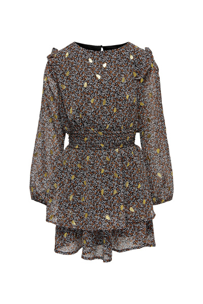 Only Kids Frill Dress - Black