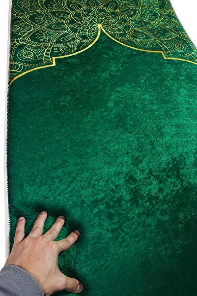 Sajda Mirage 3cm Kalın Süngerli Yumuşak Seccade Diz Ağrıtmaz Çeyizlik Hediyelik Namazlık Katlanabilir (70X120CM)