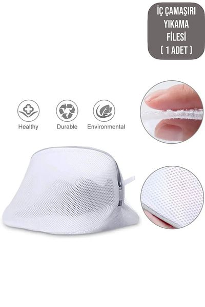 CocoVia Zippered Luxury Bra/Underwear Washing Net / White Dirty-Clean Underwear Net (1 Pcs)