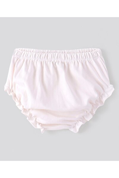 Bonfino Bonfino 100% Cotton Knit Short Sleeves Frock With Bloomer Floral Print- Ivory