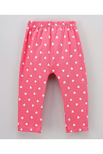 Babyhug Full Length Cotton Knit Diaper Pants Multi Prints - Blue White Pink