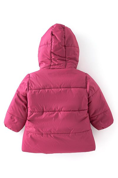 Babyoye Babyoye Solid Colored Full Sleeve Jacket - Pink