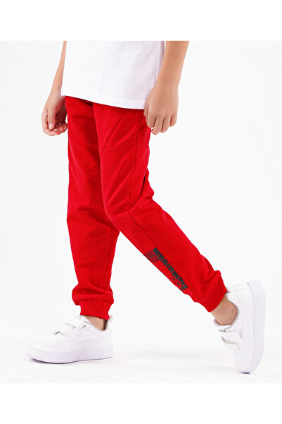 Primo Gino Primo Gino Cotton Full Length Trackpant HD Graphic Print - Red