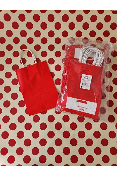 Nedi Büküm Saplı Karton Hediye Çantası 16x22x8cm (25adet)