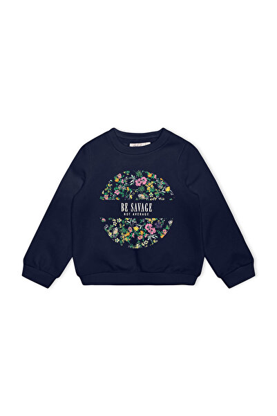 Only Kids Be Savage Sweatshirt - Maritime Blue
